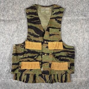 Tiger Camouflage Trailblazer Winchester Hunting Vest M/L 1970s USA